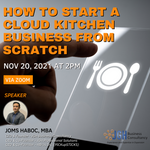 How To Start A Cloud Kitchen Business from Scratch (Nov 20, 2021 at 2pm)