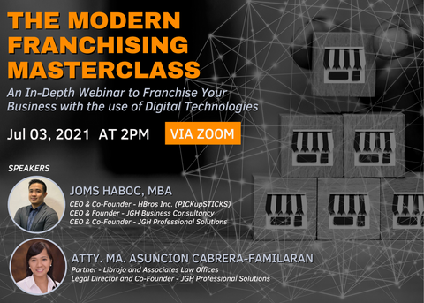The Modern Franchising Masterclass (July 03, 2021 at 2pm)